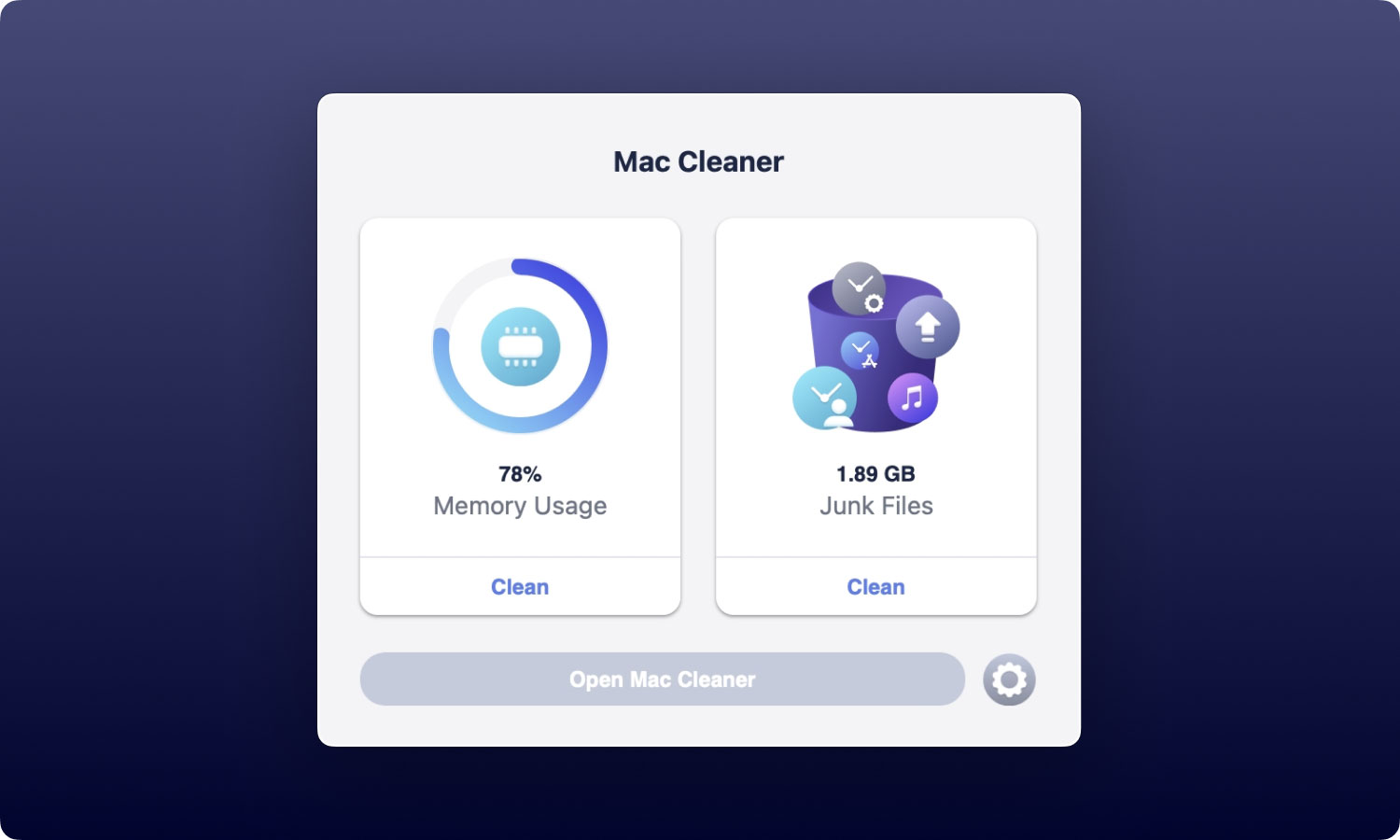 Start Mac Cleaner