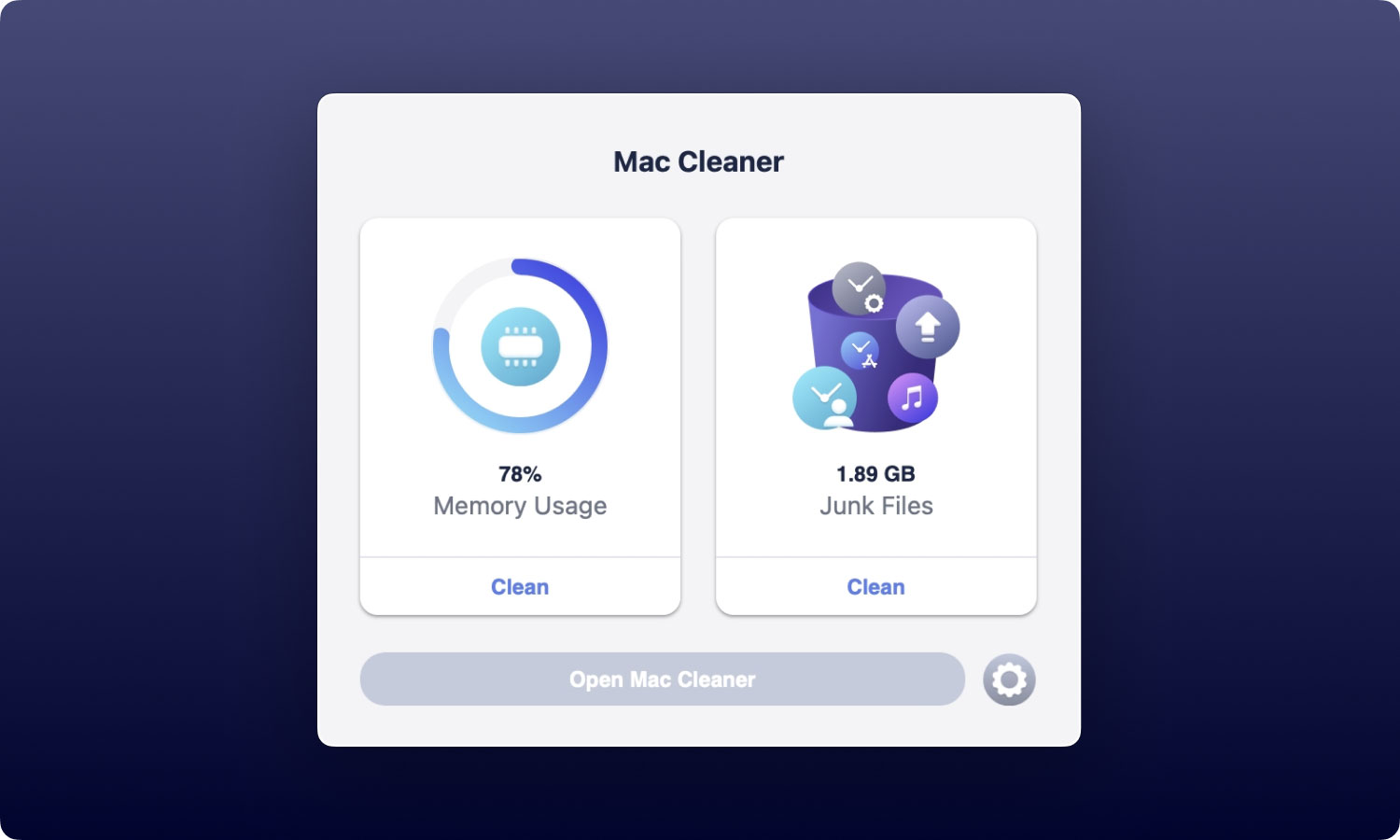 Démarrer Mac Cleaner