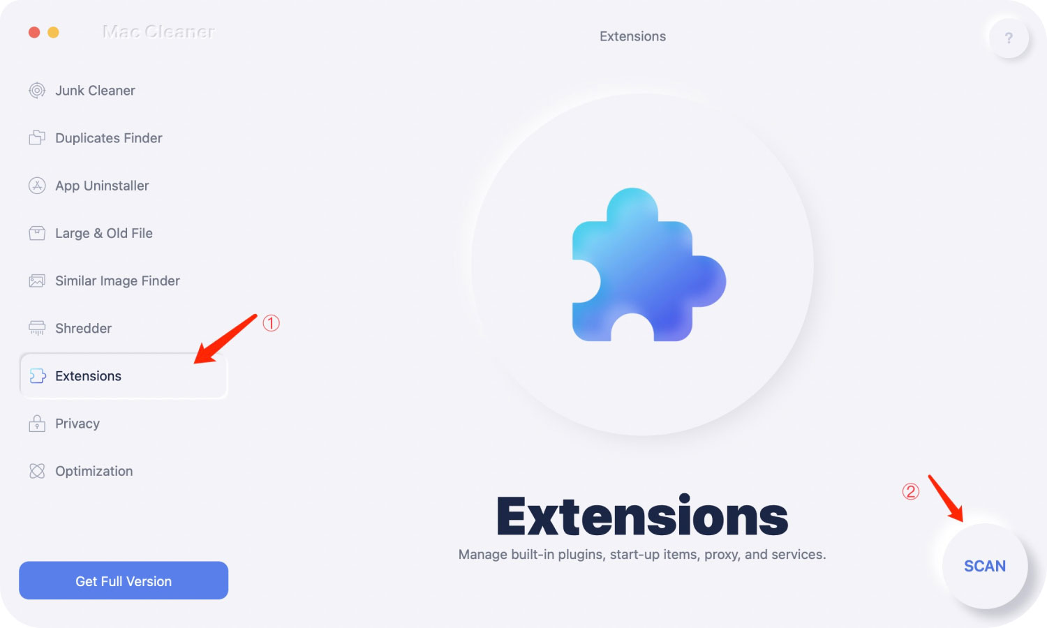 Manage Extensions