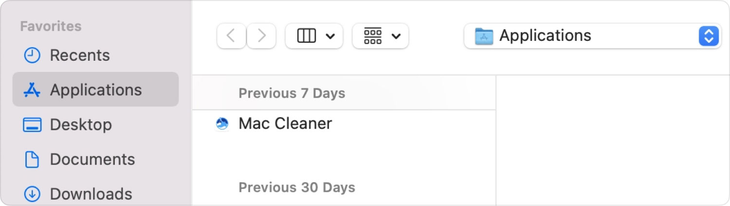 Open Mac Cleaner in Application