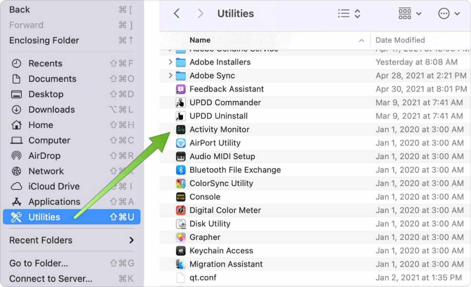 Vérification de la mémoire des applications de votre Mac