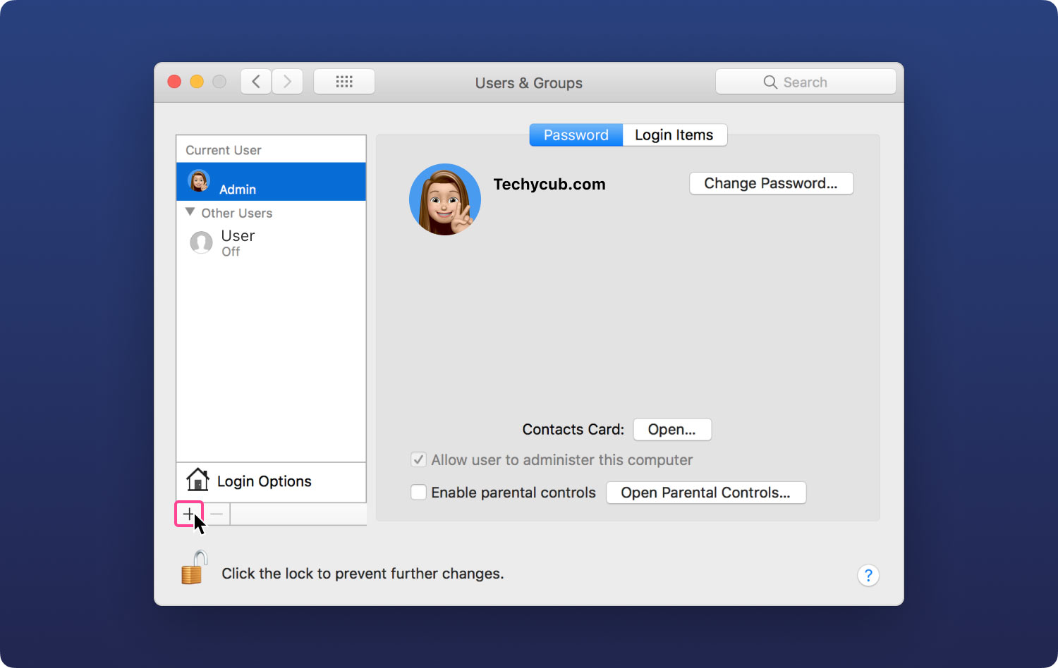 Create A New User Account on Mac to Reduce the Size of the “Other Volumes in Container”