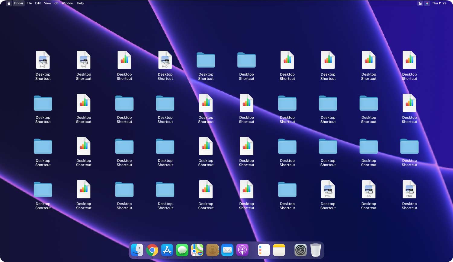 Cluttered Desktop