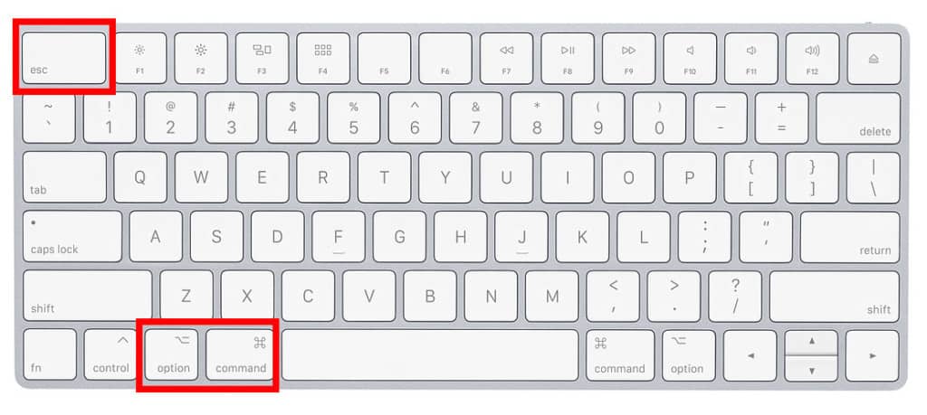 在 Mac 上使用快捷鍵 Control + Alt + Delete