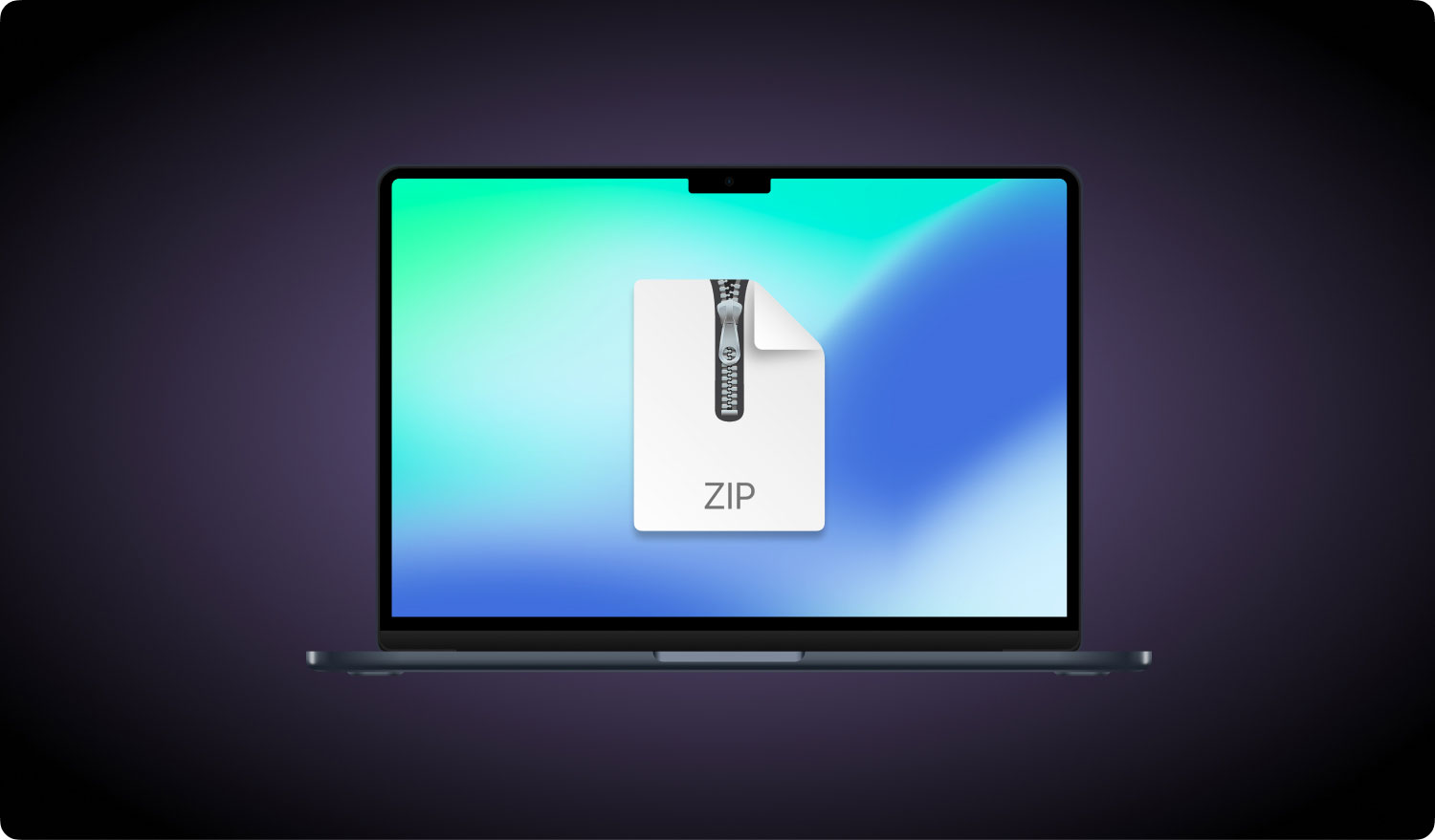 Komprimieren von Ordnern Mac Zip