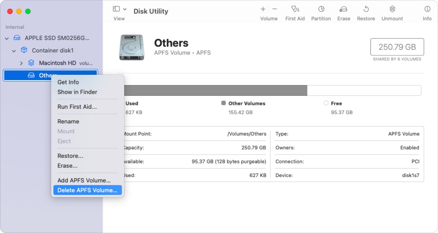 Delete Extra APFS Volumes on Your Mac