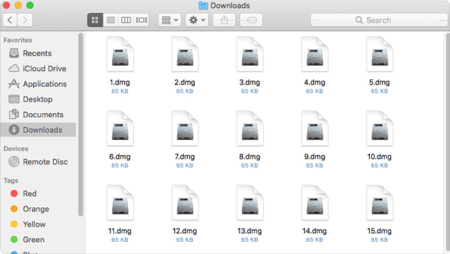 在 Mac 上釋放空間：刪除 DMG 類型的文件