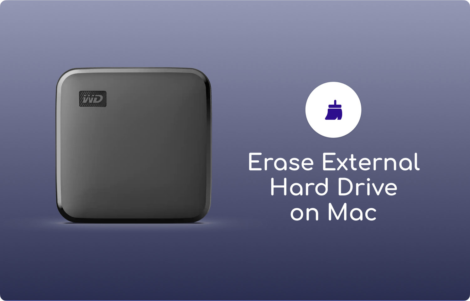 외장 하드 드라이브 지우기 Mac 하드 드라이브