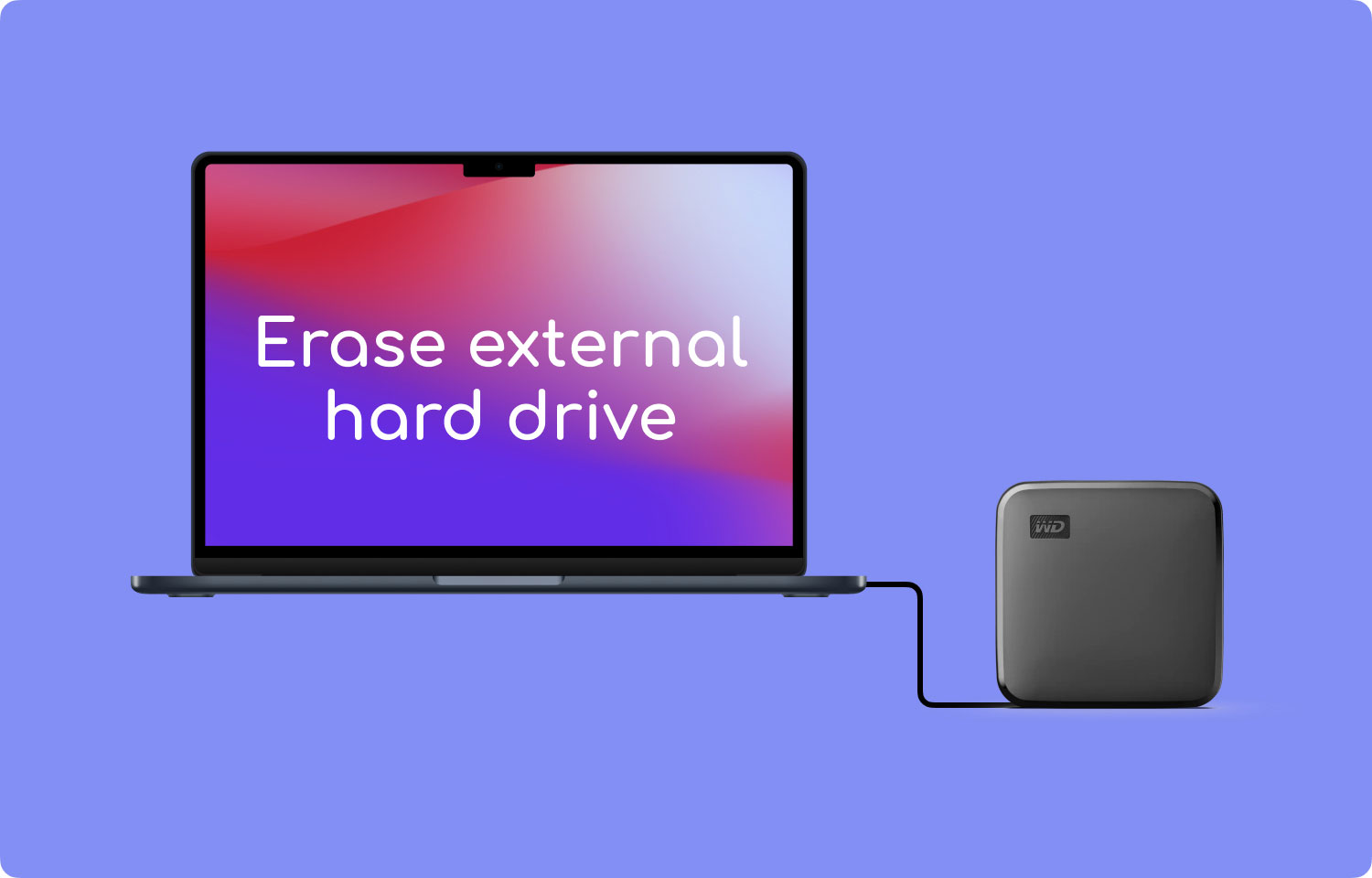 Effacer le disque dur externe