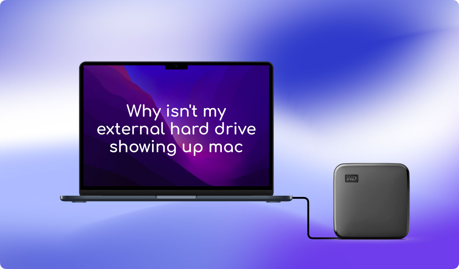 Extern hårddisk visar inte hdd