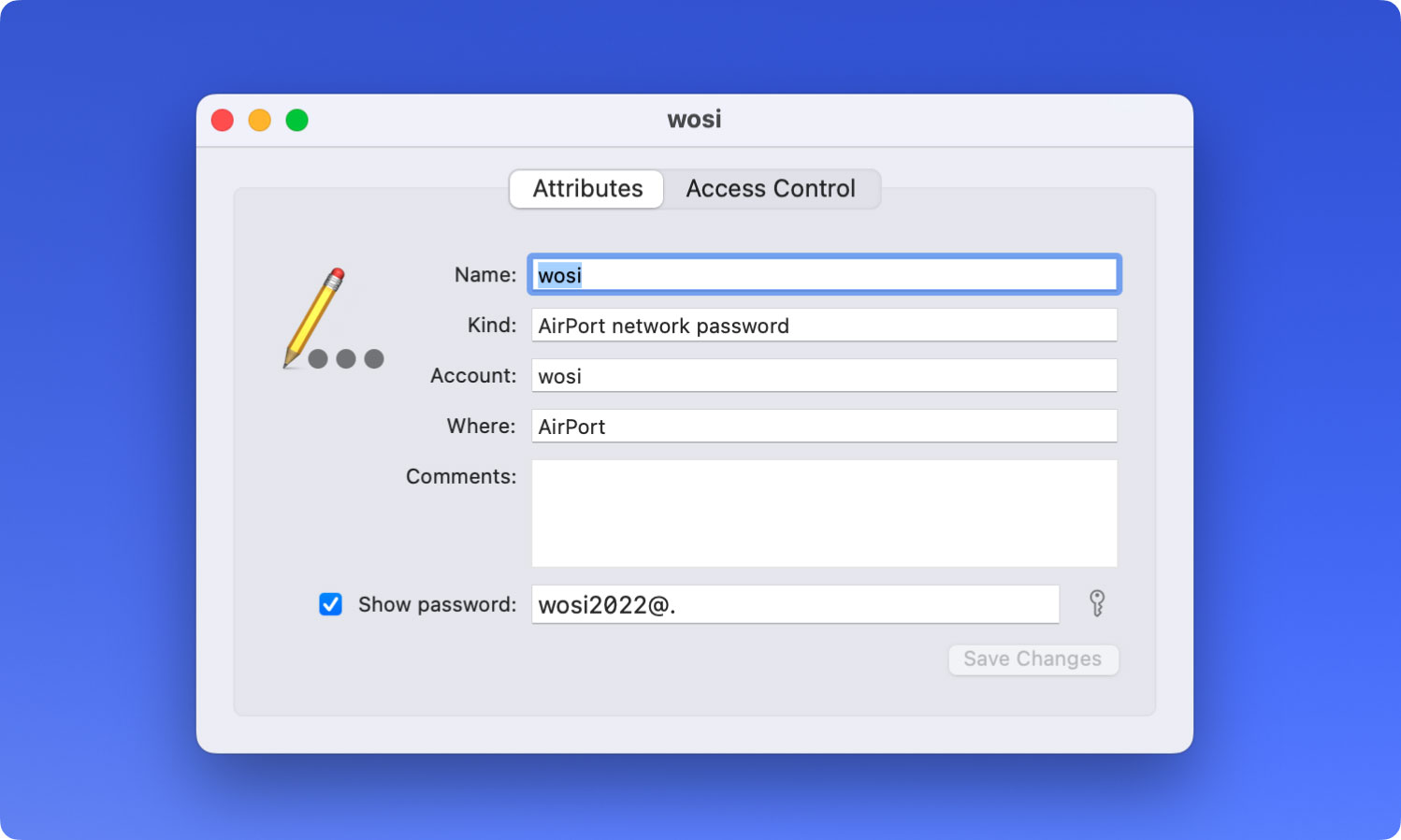 Hur man hittar wifi-lösenord på Mac Visa lösenord