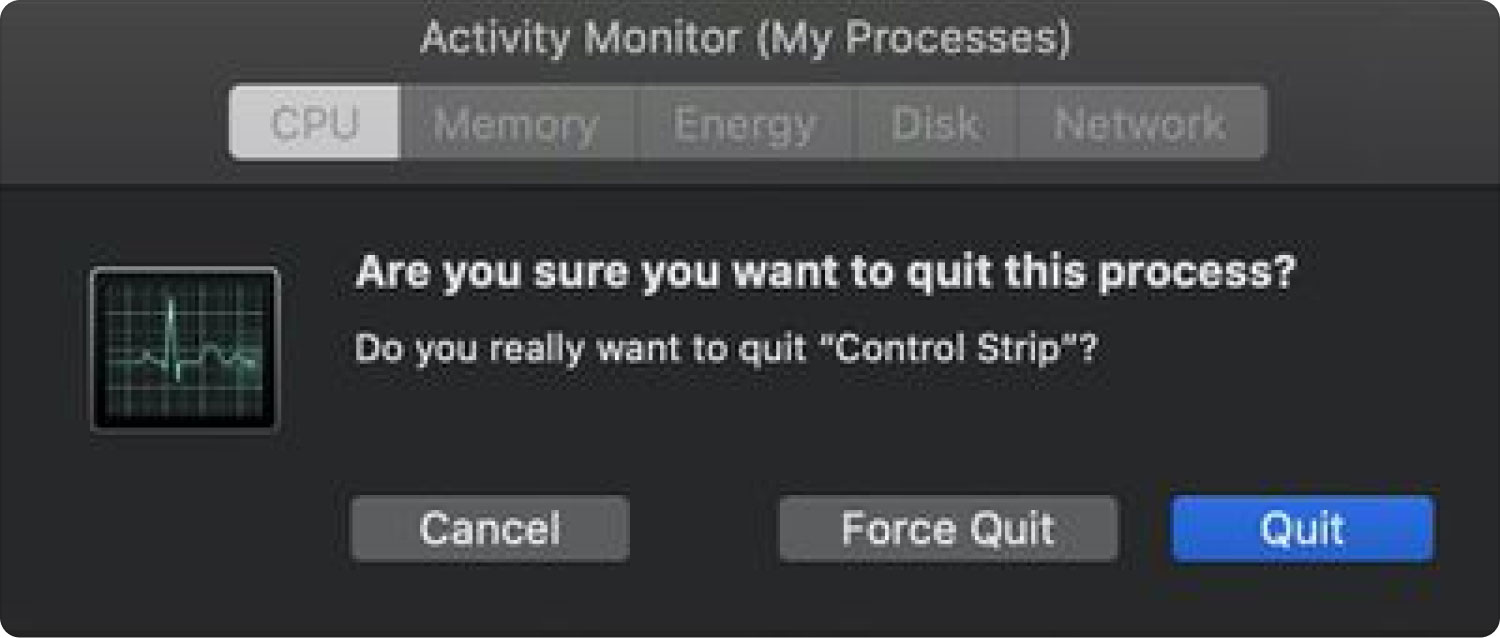 Używanie Monitora aktywności do sterowania + Alt + Delete na komputerze Mac