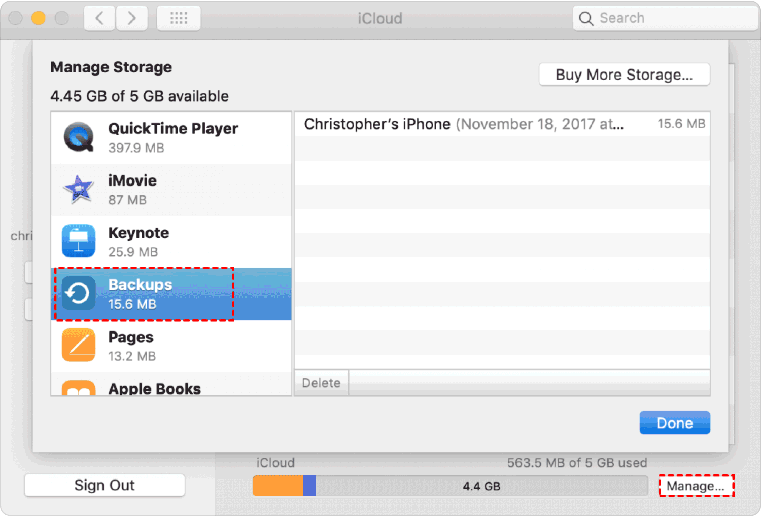 Access Backups through the Use of iCloud