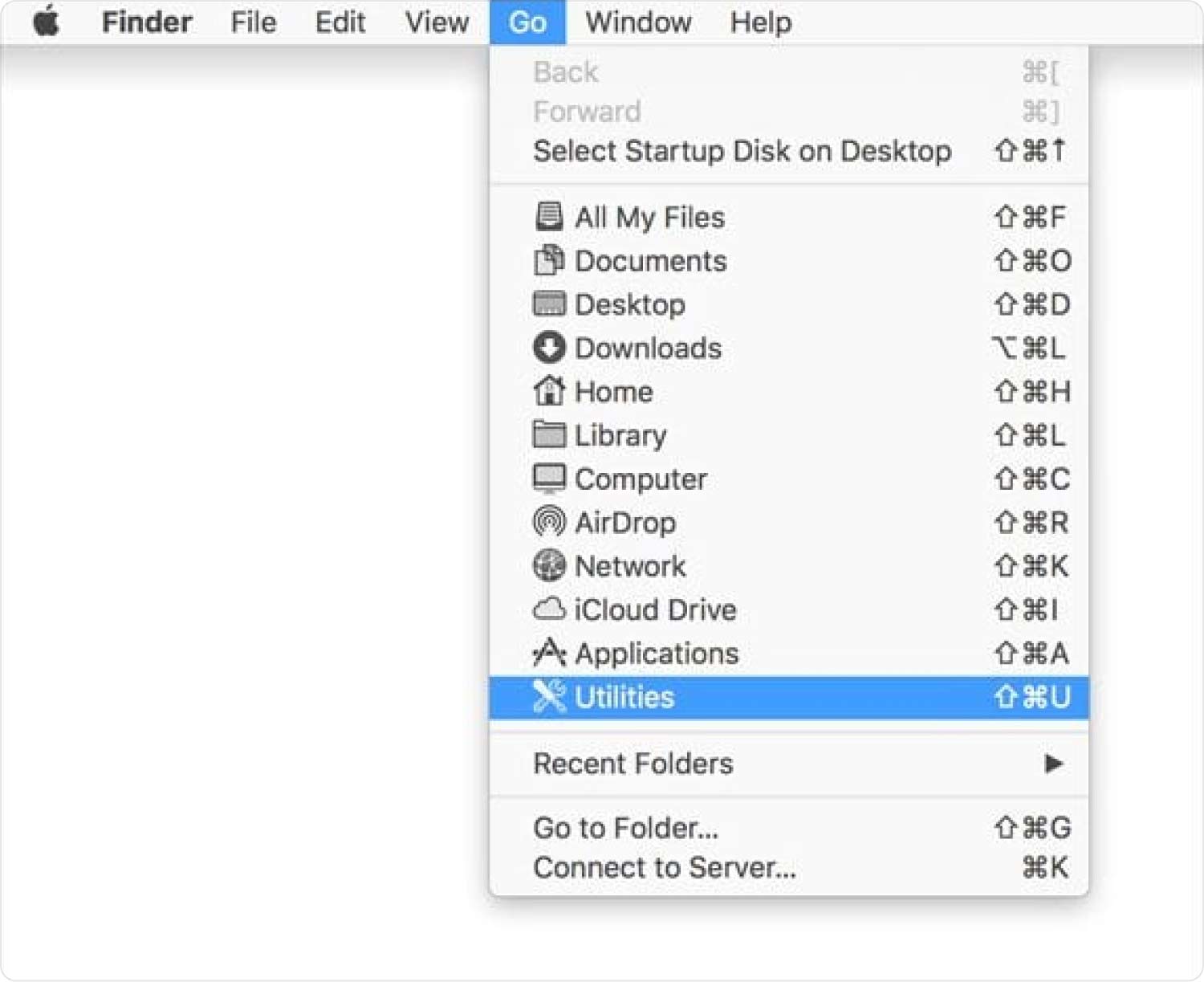 قم بإزالة المجلدات من سطح المكتب Mac باستخدام Finder