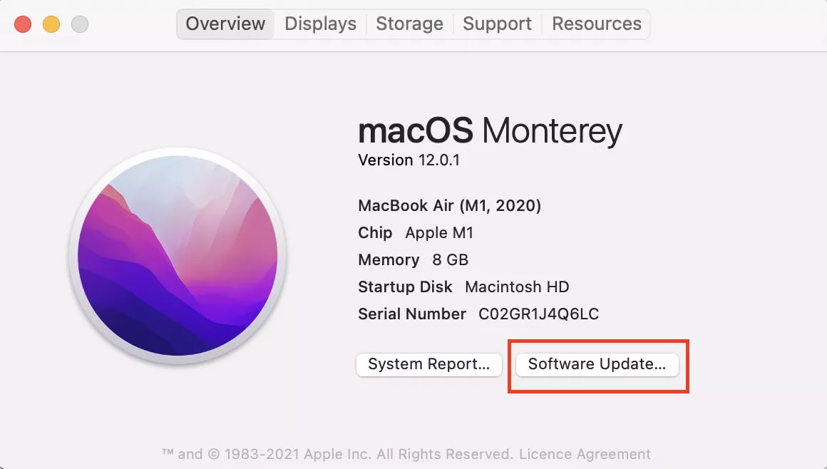 Mantieni il tuo sistema MacOS sempre aggiornato