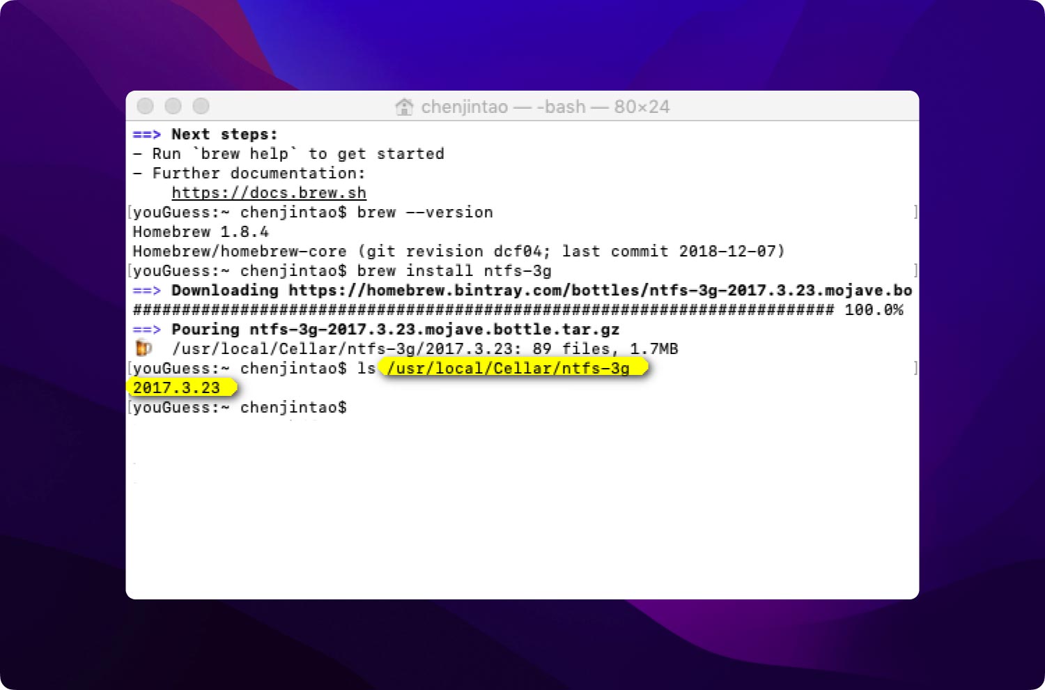 Verificación Ntfs 3g