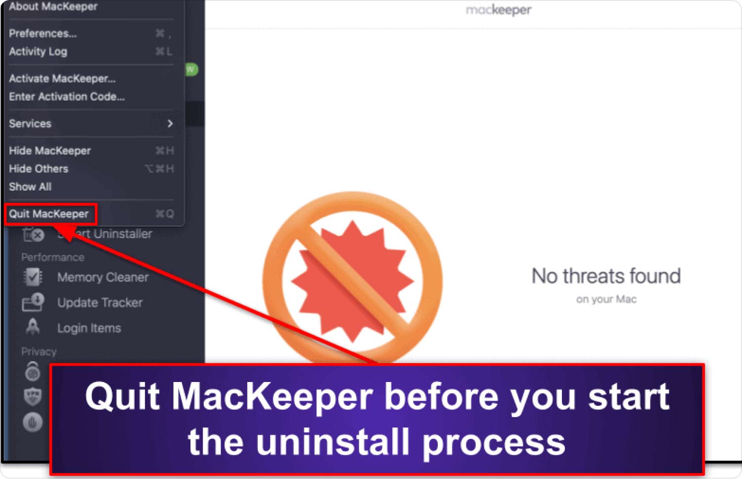 使用 App Uninstaller 在 Mac 上卸载 MacKeeper