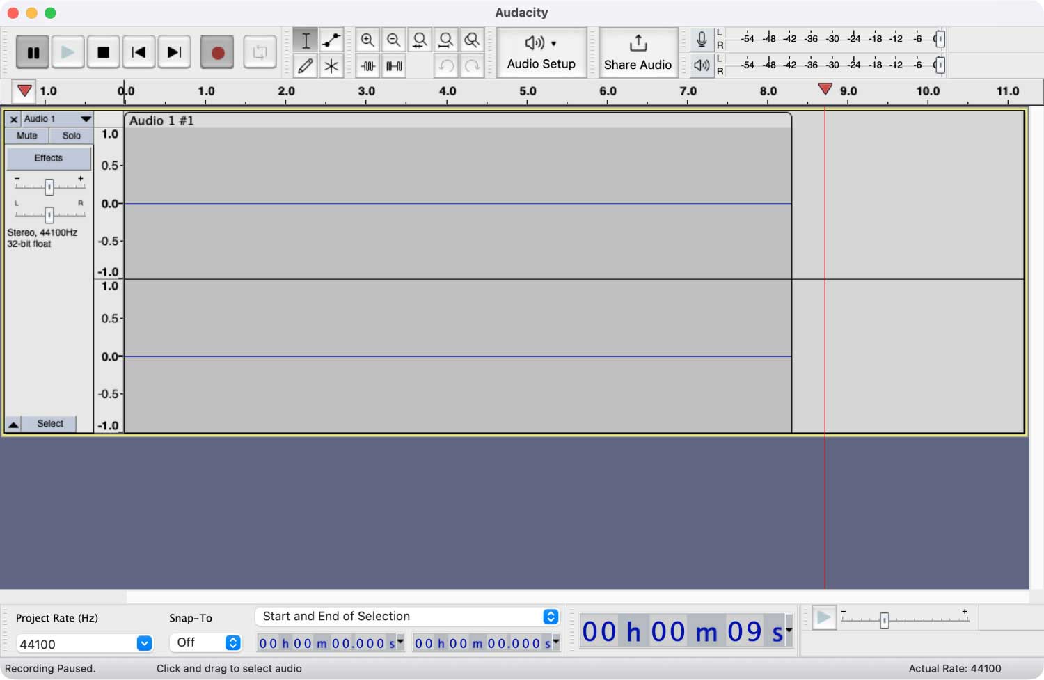 Enregistrer de l'audio sur Mac Audacity