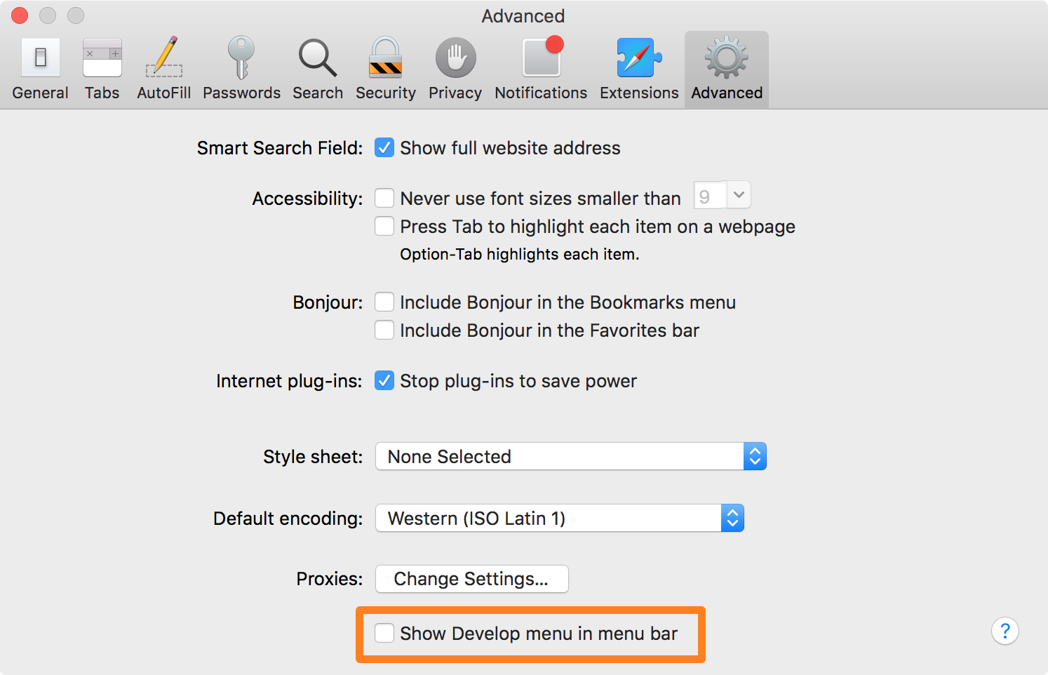 Clear Safari Browser Cache on Mac