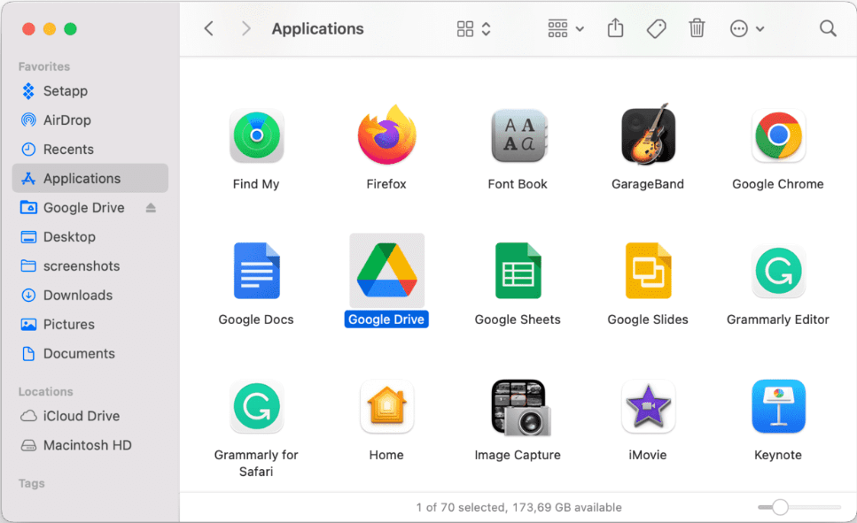 Avinstallera Google Drive på Mac helt manuellt