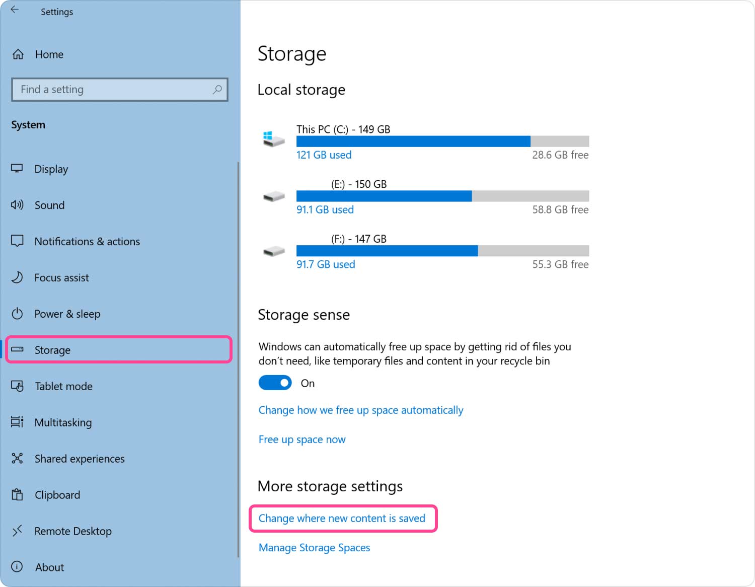 Clean Up Disk Space: Saving New And Past Files towards Other Location