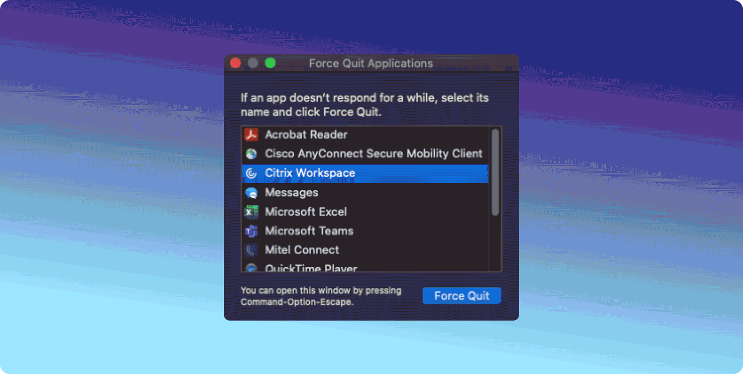 Disinstalla Citrix Workspace su Mac utilizzando il programma di disinstallazione