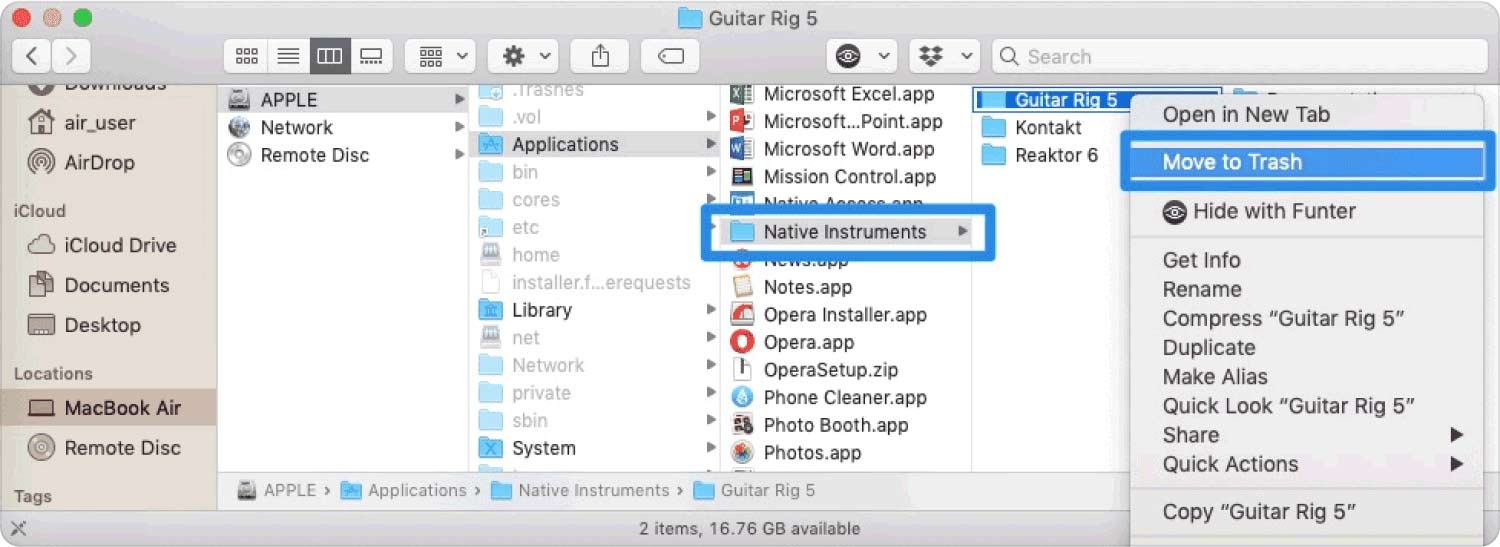 Uninstall Native Instruments on Mac Manually