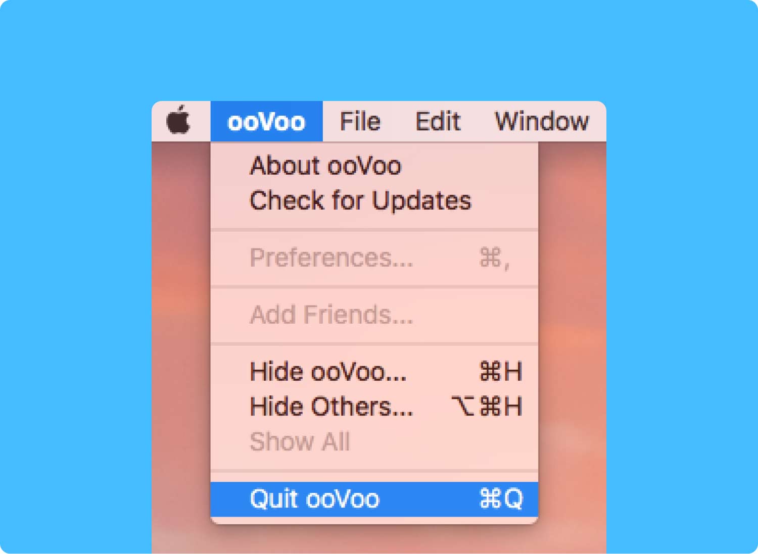 通过其完整的内置卸载程序在 Mac 上卸载 ooVoo