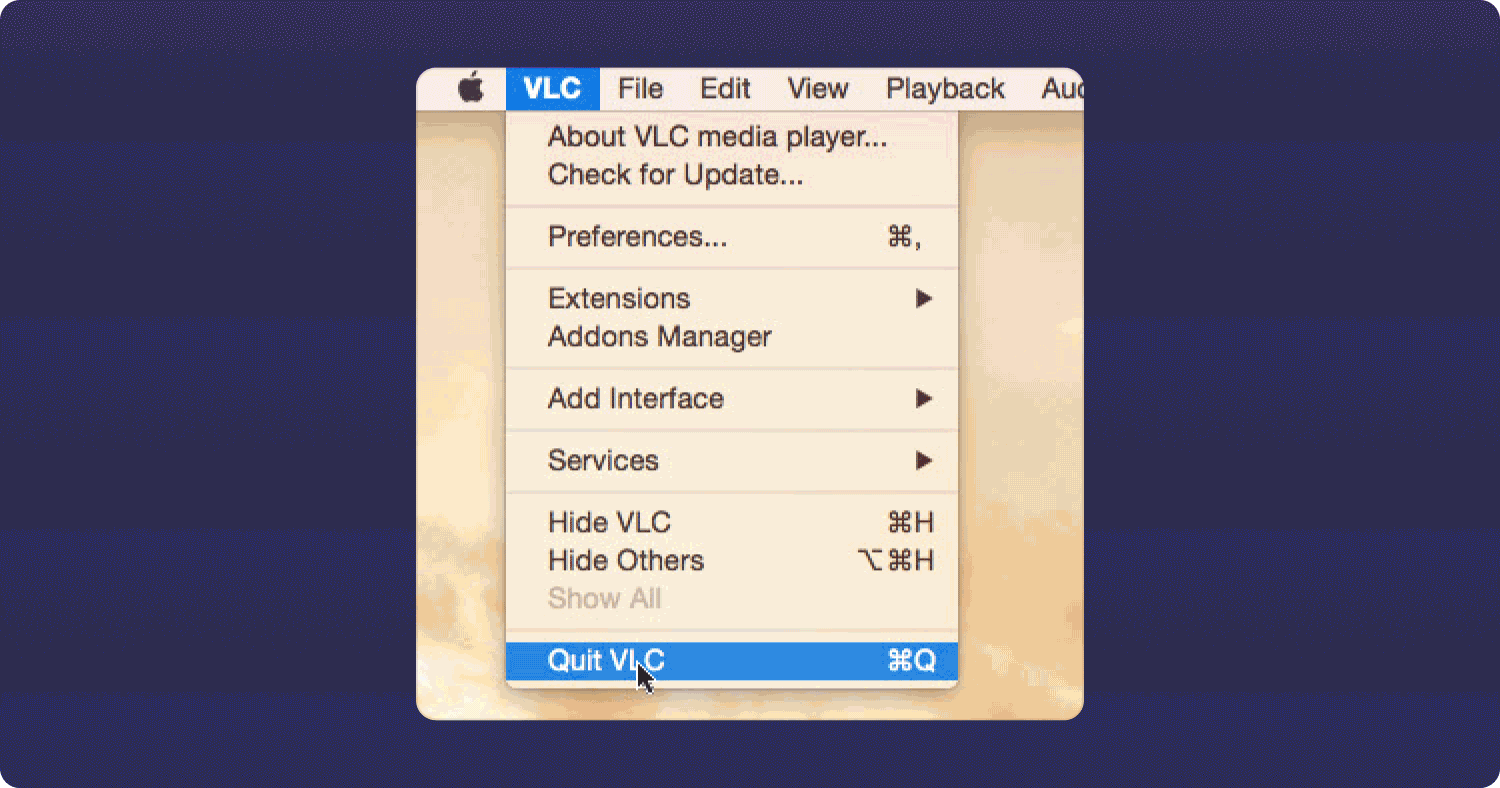 Deinstallieren Sie VLC auf dem Mac über die Eingabeaufforderung