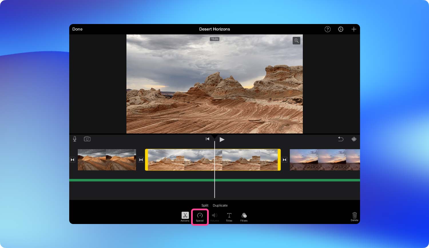 Métodos sobre cómo acelerar los clips de video de iMovie