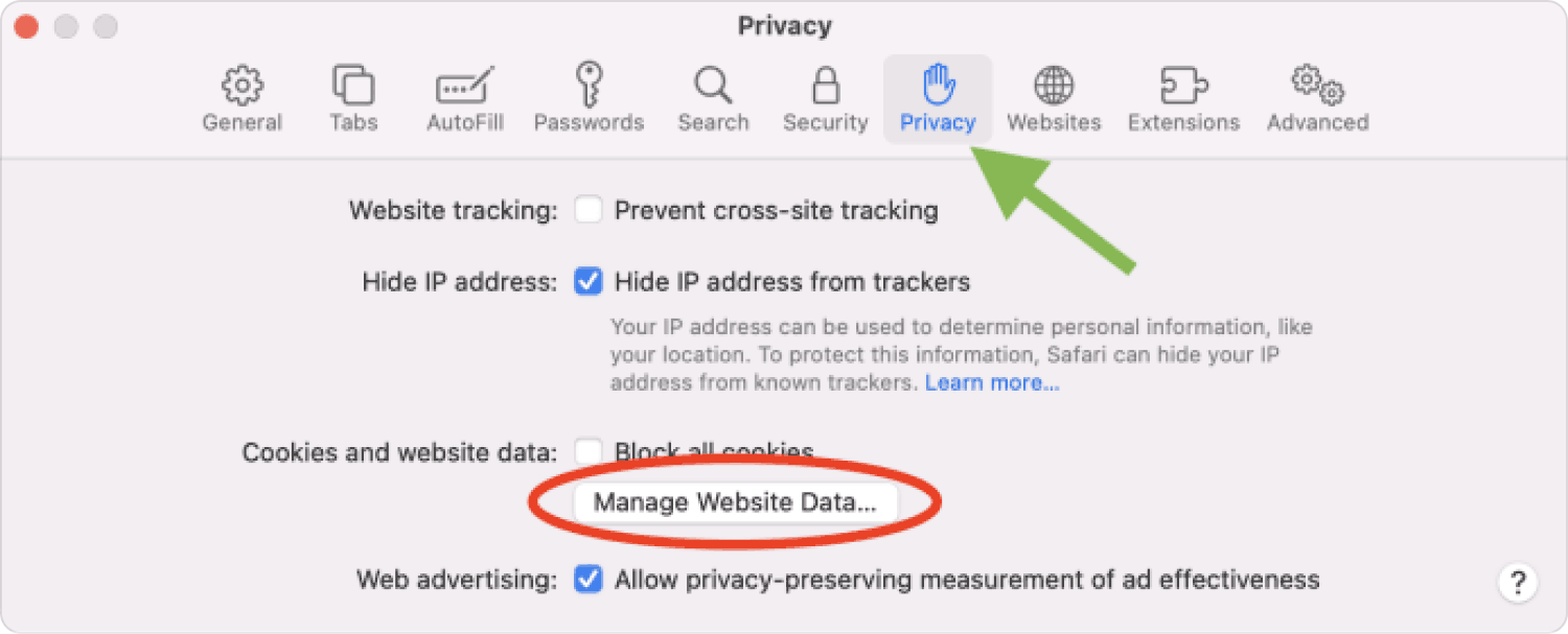 Remove MEGA Backup on Mac by Clearing Safari Website Data